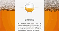 Desktop Screenshot of biermedia.de
