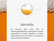 Tablet Screenshot of biermedia.de
